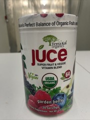 Terra Kai USDA Organic Juce Super Fruit & Veggie Powder, 12.2 Oz Exp 07/26