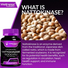 Nattokinase Supplement Capsules 5000 FU, Third-Party Tested Nattokinase – Enz…