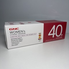 GNC Women’s 40+ Vitapak, Multivitamin, Stress & Bone Support, Skin Support, 5-in