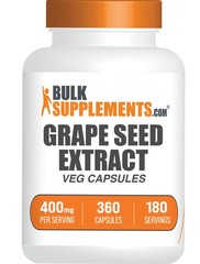 BulkSupplements Grape Seed Extract Capsules – Available in 200mg, 400mg
