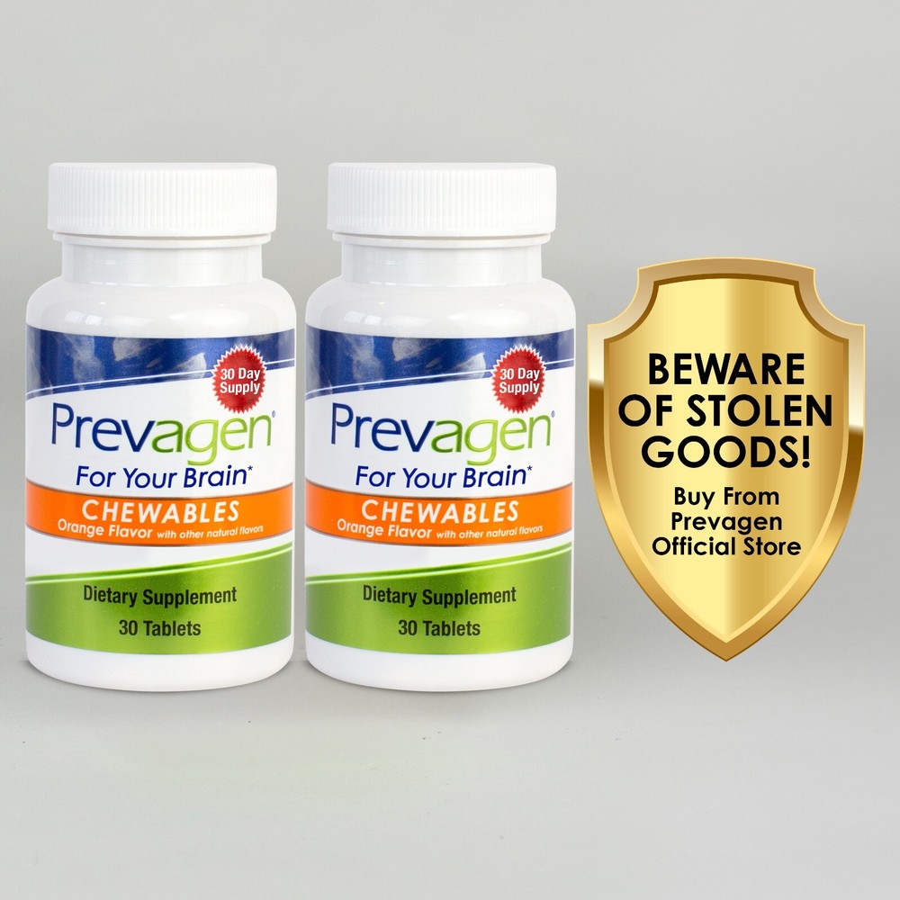 Prevagen Regular Strength 10mg Orange Chewables – 2 Pack (60-Day Supply)