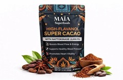 MAIA Superfoods – High Flavanol Super Cacao, 7oz (200g) 30 servings. New