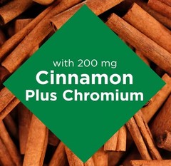 2 Pack Cinnamon 2000 mg + Chromium 120 Capsules (2×60) 1000 mg per Caps Exp 2026
