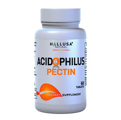 ACIDOPHILUS PECTIN – Digestive System Supplement – Probiotic Supplement – 60 cap