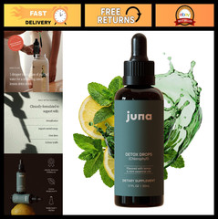 Liquid Chlorophyll Drops – Daily Detox, 3X Strength, Sugar-Free, Lemon & Mint Fl
