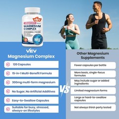 DeepCalm 15in1 Magnesium Complex for Women & Men, Magnesium Supplement, Sleep…