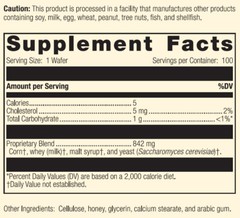 Standard Process – Lactic Acid Yeast – 100 Wafers
