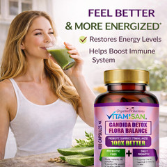 Candida Detox Cleanse Complex with Probiotics Digestive Enzymes Oregano Leaf 100