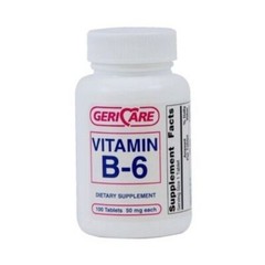 MCKDS Vitamin Supplement Geri-Care® Vitamin B6 50 mg Strength Tablet100 per 1 CS