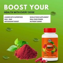 Garden Of Health! Daily Fruits Veggies Capsules Whole Food Supplement 240 Capsul