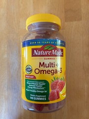 Nature Made Multi + Omega-3 Gummies Mixed Fruit 140 ct Adult Multivitamin