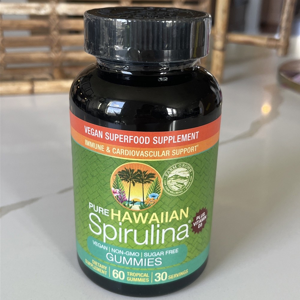 Nutrex Hawaii Pure Hawaiian Spirulina Gummies – Sugar-Free, Vegan Superfood Plus
