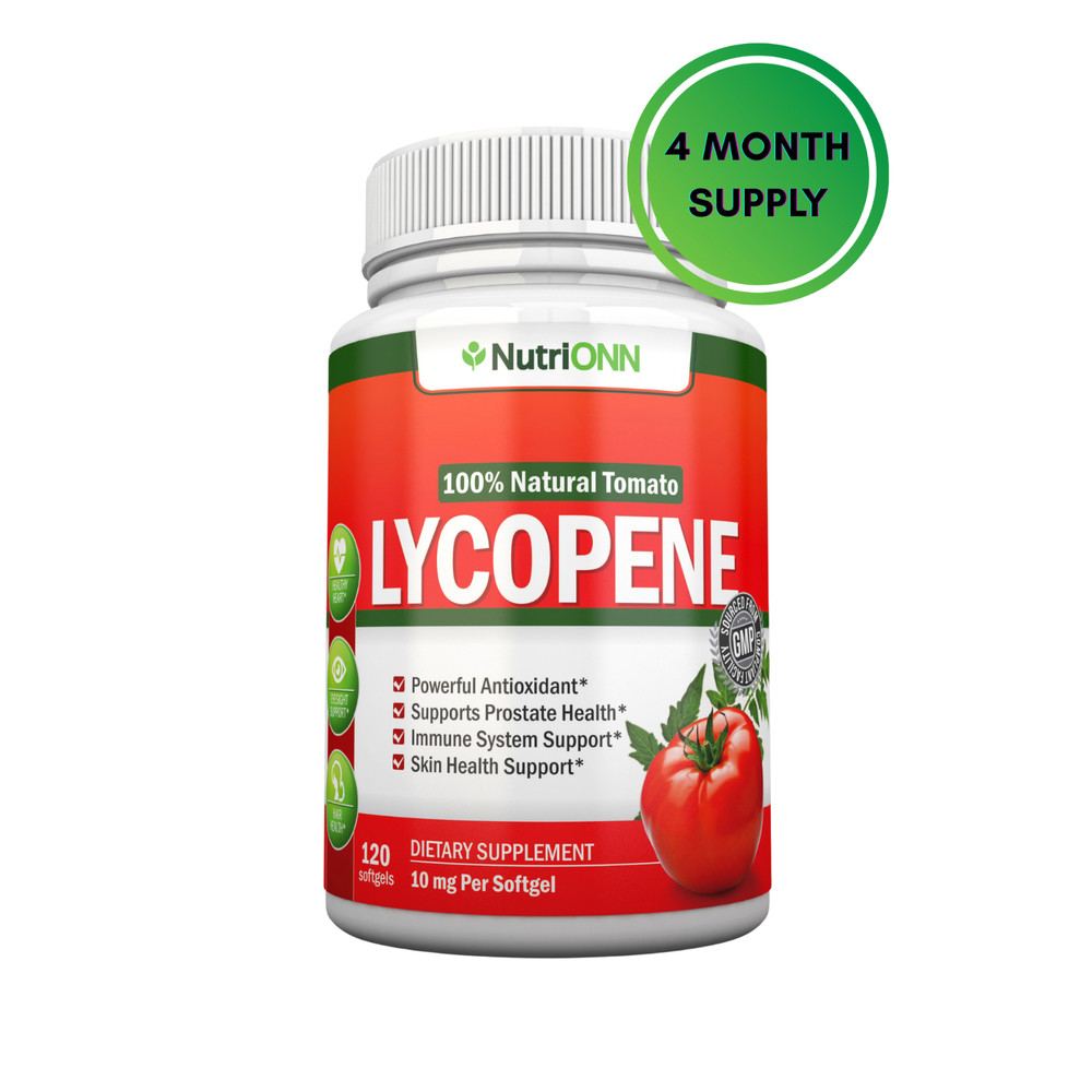 Lycopene – Premium Quality Antioxidant – 100% Natural Tomato – 120 Softgels