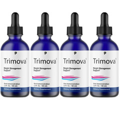 Trimova Drops – Weight Management Support Liquid, Fat Burning – 4 Bottles