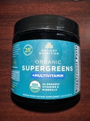 Ancient Nutrition Organic SuperGreens Powder + Multivitamin, 12 Servings 5/2026