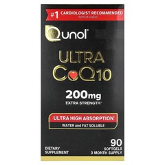 2 X Qunol, Ultra CoQ10, 200 mg, 90 Softgels