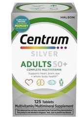 Centrum Silver Adults 50 Plus Multivitamin With Vitamin C, D & E, 125 Count..