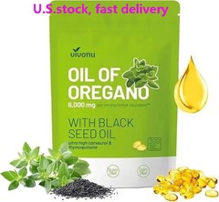 VivoNu Oil of Oregano Capsules | 6000mg Oil of Oregano with Black Seed Oil
