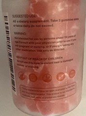 Magnesium Glycinate Gummies 1000mg,Sugar Free with Vitamin D, B6, CoQ10-60 Count