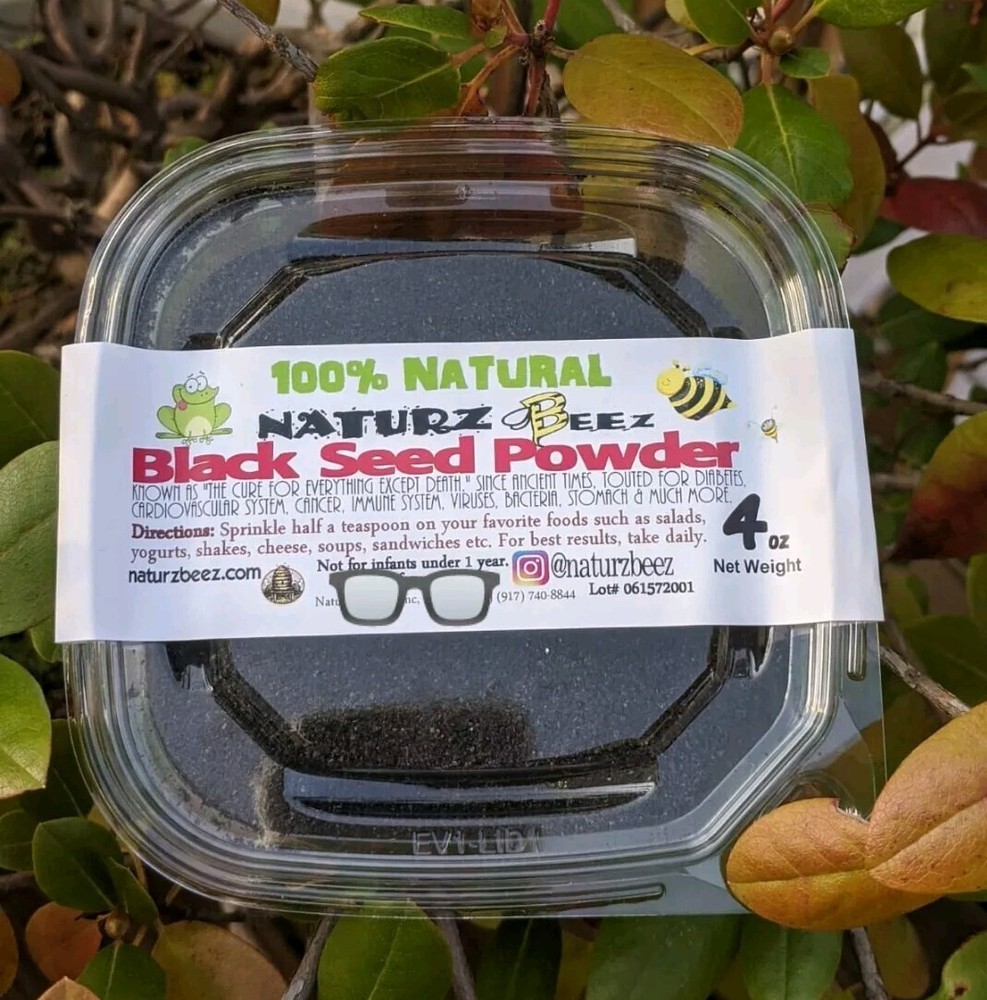 BLACK SEED POWDER 4oz 100% PURE Anti Viral, Anti Bacterial Immune Support Virus