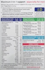 Vitabiotics Wellman Max Health & Vitality 84 Capsules – Long Exp. Date