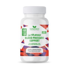 Sundhed Natrual UltraMax Blood Pressure with Bioperine for Enhanced Absorptio…