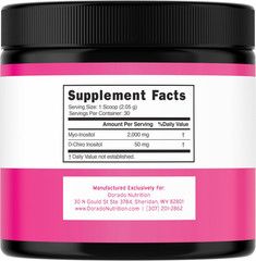 Myo-Inositol & D-Chiro Inositol Supplement Powder (2050Mg per Serving Ideal 40:1