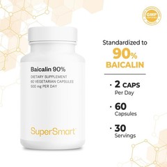 – 90% Baicalin 500mg per Day (Scutellaria Baicalensis) – Chinese Skullcap Ext…