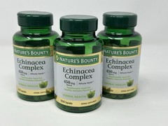 NEW 3-PACK Nature’s Bounty Echinacea Complex Herbal Supplement Immune Health