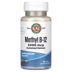 2 X KAL, Methyl B-12, 5,000 mcg, 60 Tablets-worldwide