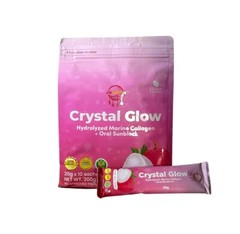 Crystal Glow Lychee 50,000mg Hydrolyzed Marine Collagen Mix – New & Improved