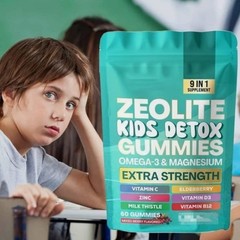 Detox Kids Mixed Berry Flavored Zeolite 60 Gummies Gummies All-in-One