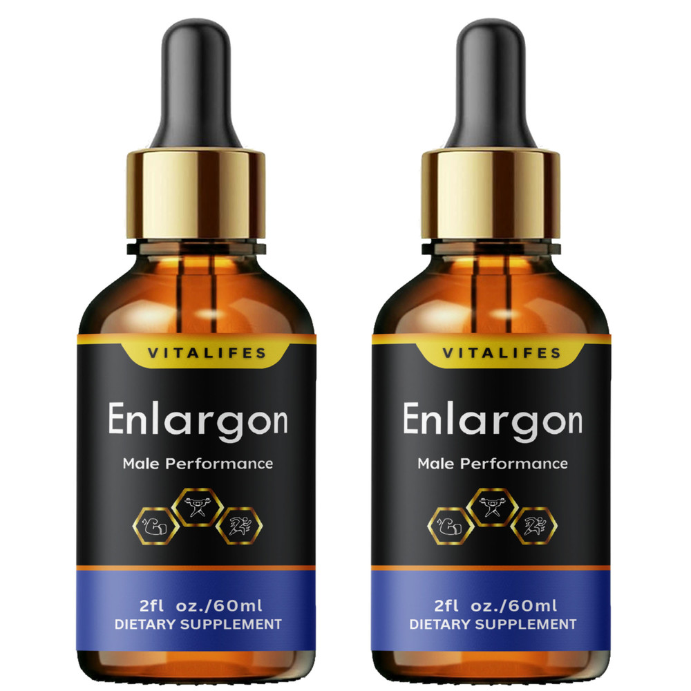 (2 Pack) Enlargon Male Support Drops Advanced Enlarg On Supplement 30 Servings