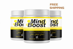 3 Pack Mind Boost Focus & Memory Supplement 30 Servings Brain Support
