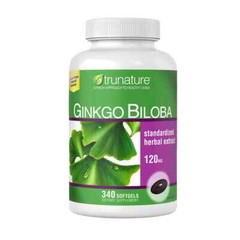 Trunature GINKGO BILOBA 120mg 340 softgels Support Memory