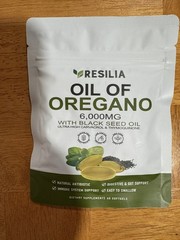 Resilia Oil of Oregano 6000mg with Black Seed Oil Softgels – 30 Capsules 1xPk