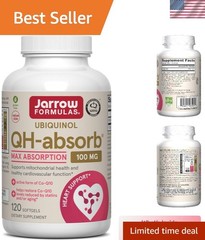 120 Capsule Bottle of QH-Absorb Ubiquinol 100mg – Active Co-Q10 for Vitality