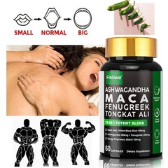 Maca Ashwagandha Panax Ginseng 60 Capsules Supports Desire Stamina Performance