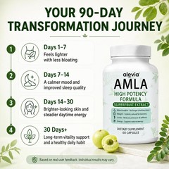 Improved AMLA Capsules Superfruit Extract High Potency Formula 60 Capsules