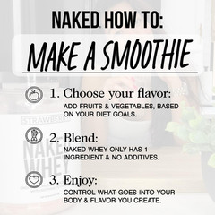 NAKED Whey Vanilla Protein Powder, Grass-Fed, 24 Servings