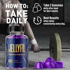 (5 Pack) Jellyfil Gummys Advanced Male Support Supplement Jelly fil 300 Gummies
