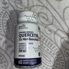 Nutri By Nature’s Fusions Quercetin Dietary Supplement 500 mg 60 Caps Exp. 07/26