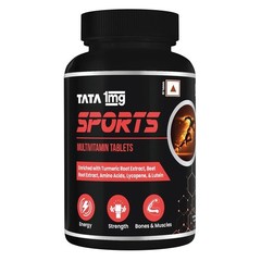 Tata 1mg Sports Multivitamin Supports Energy Immunity Performance & Stamina J524