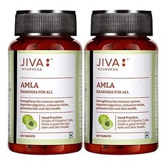 Jiva Amla Tablets 500mg 120×2 | Ayurvedic Vitamin C & Antioxidant Support