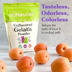 NuNaturals Unflavored Beef Gelatin Powder, Instantly Thickens, Stabilizes…