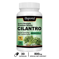 Cilantro Capsules 800mg – Cleanse & Detox, Support Digestion, Food Supplement