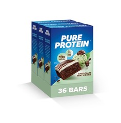 Pure Protein Chocolate Mint Cookie Protein Bars – 20g Protein, 3g Sugar, 190 …