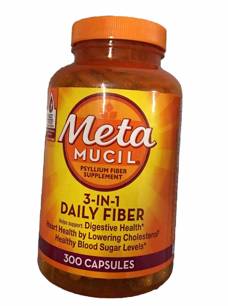 Metamucil Multi-health Psyllium Fiber Supplement Capsules 300 Ct