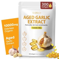 Aged Garlic Extract 300 Count – Non-GMO Softgels for Daily Wellness & Heart Heal
