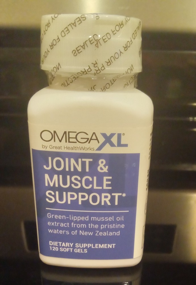 Omega XL 120 Capsules Green Lipped Mussel Joint & Muscle Relief Supplement, FAST